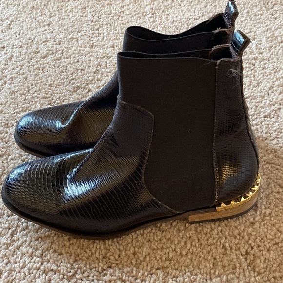 Free People Leather Studded Chelsea Boots - Picture 7 of 9